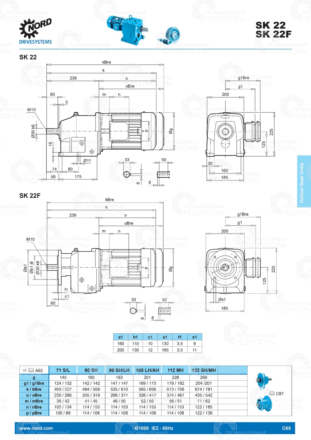 Мотор-редуктор Nord SK 22 Nord SK 22